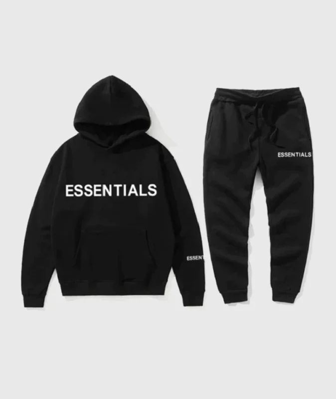 Essentials Fear Of God Black Tracksuit