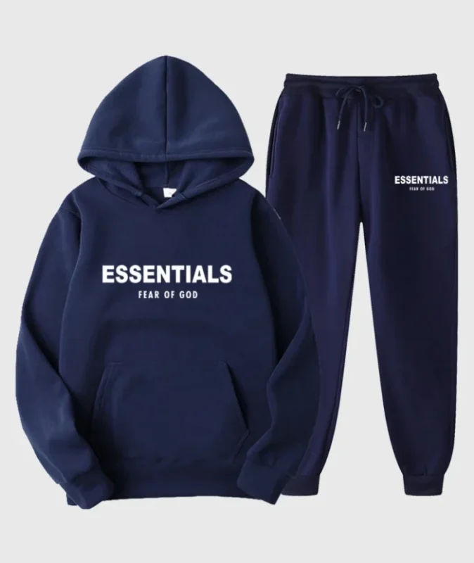 Essentials Fear of God Navy Tracksuit