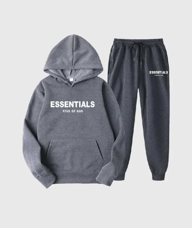 Essentials Fear of God Dark Grey Tracksuit