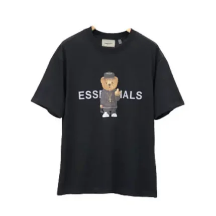 Loose Letter Bear printing Essentials Logo T-Shirt