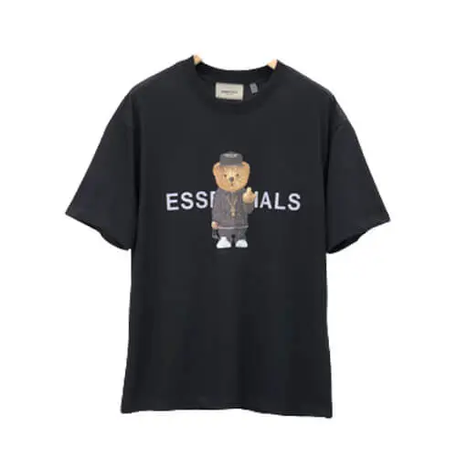 Loose Letter Bear printing Essentials Logo T-Shirt