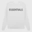 Essentials Overlapped White Sweatshirt
