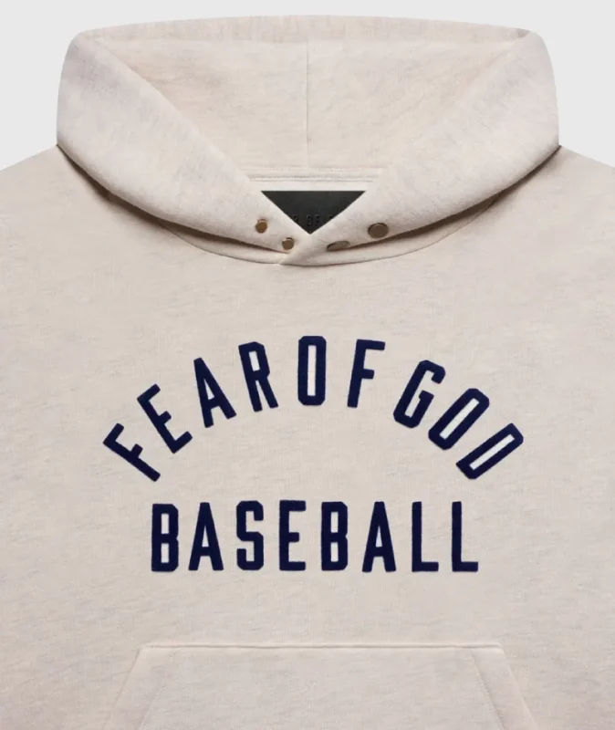 Fear Of God Baseball Cream Hoodie