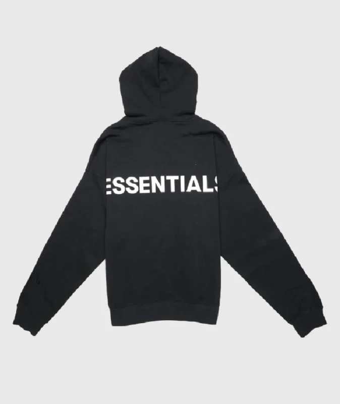 Essentials 3M Logo Pullover Black Hoodie