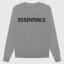 Essentials Fear Of God Overlapped Grey Sweatshirt