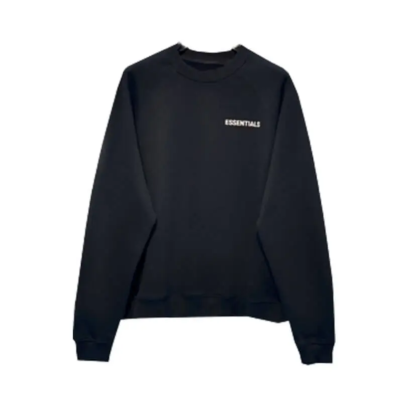 Essentials Fear Of God Star Black Sweatshirt
