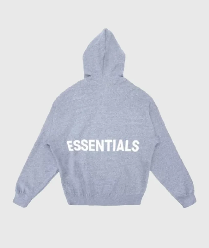 Essentials Graphic Pullover Grey Hoodie