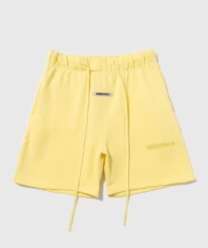 Fear of God Essentials Logo Yellow Shorts