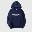 Fear of God Essentials Oversized Navy Hoodie
