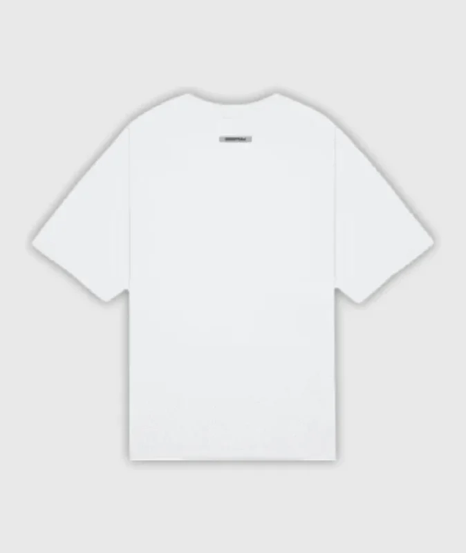 Fear of God Essentials Applique Logo White T-Shirt