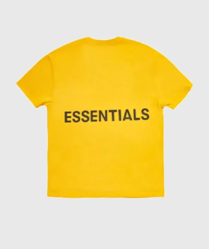 Fear of God Essentials Applique Logo Yellow T-Shirt