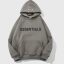 Essentials Dark Grey Hoodie