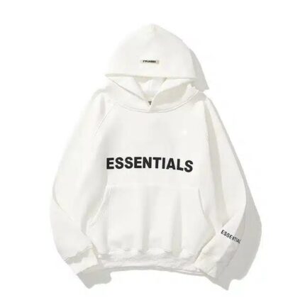 Essentials x Oversized White Hoodie