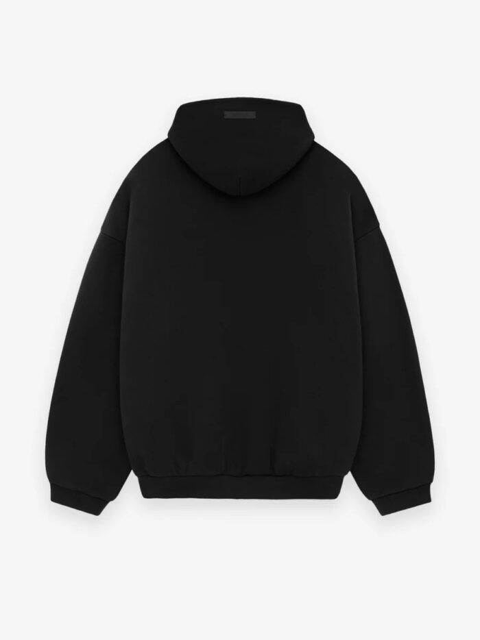 Fear-Of-God-Essentials Fleece-Hoodie-Black