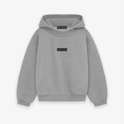 Essentials-Hoodie-Dark Heather-Oatmeal