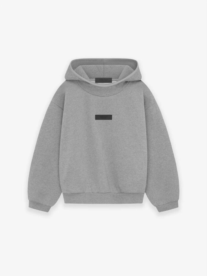 Essentials-Hoodie-Dark Heather-Oatmeal