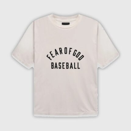 Essentials-Fear-of-God Baseball T-Shirt-Cream