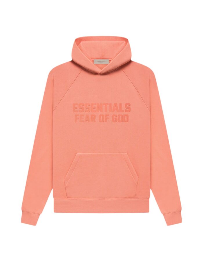 Essentials-Fear-of-God Coral-Hoodie