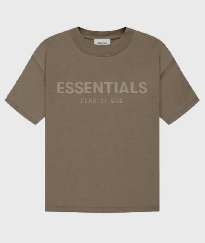 Fear-of-God-Essentials-T-Shirt-Brown