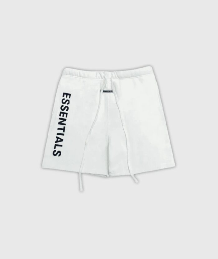 Essentials-Logo-Shorts-White