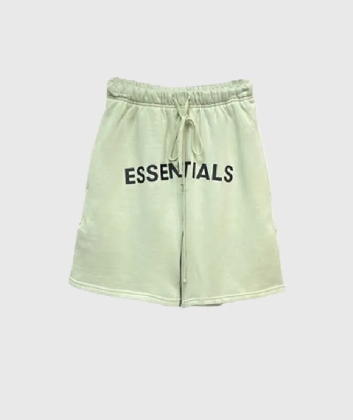 Essentials-Logo-Shorts-Green