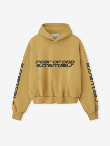 Essentials Cropped Relaxed Canyon Hoodie