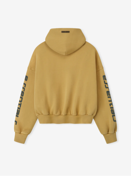 Essentials Cropped Relaxed Canyon Hoodie