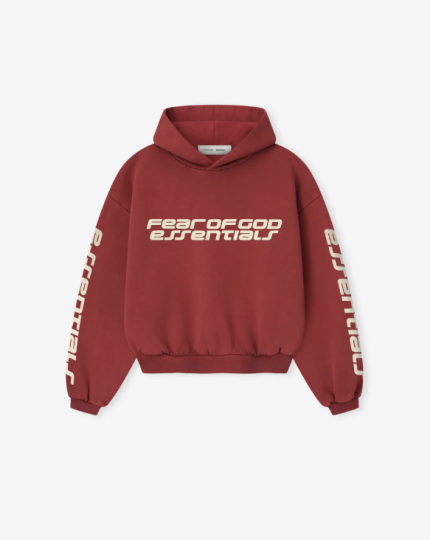 Essentials Kids Classic Crimson Hoodie